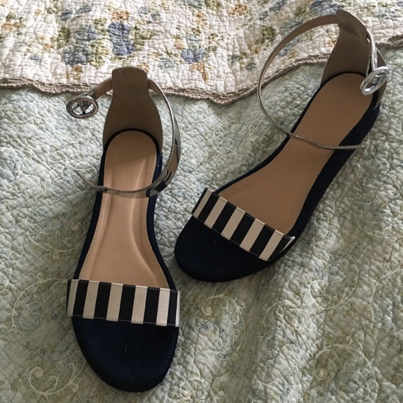 [J CREW] Striped Flatform Sandals - Picture 3 of 6